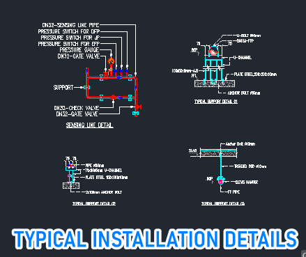 Pump Room Typical Installation Details Free Download