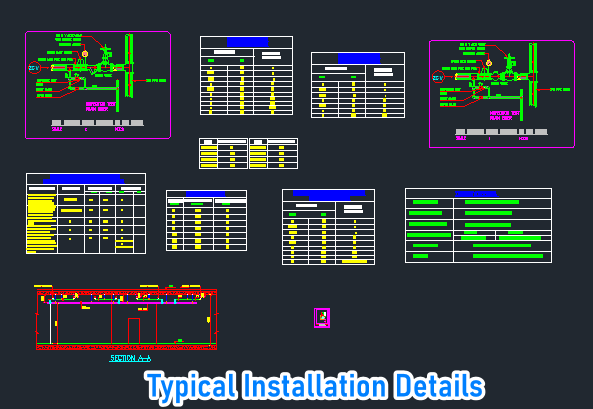Basement Fire Fighting Typical Installation Details Download