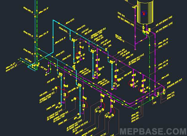 AutoCAD Isometric Detail With Plan Layout