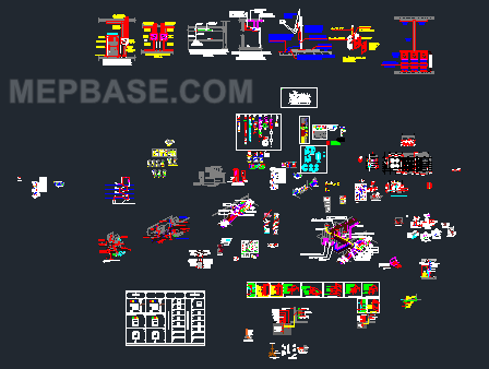 AutoCad electrical symbols installation details dwg free download