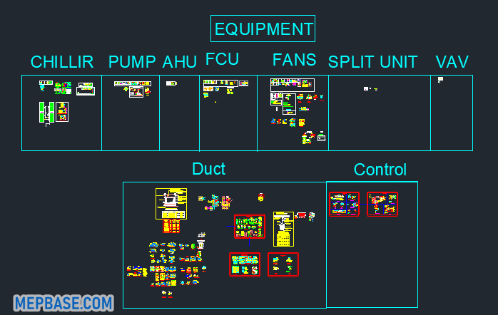 HVAC Equipment Installation Details DWG Download