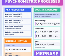 Psychrometric processes Online Calculator