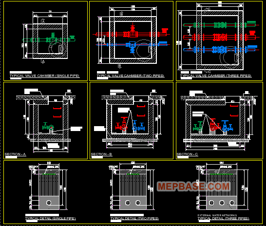 Typical Detail for External Network Manholes dwg Free Download