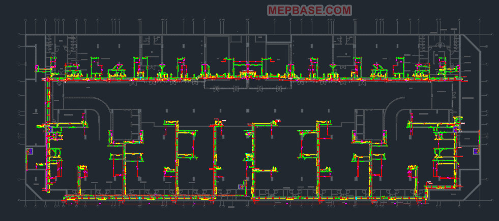 basement plumbing drainage shop drawing