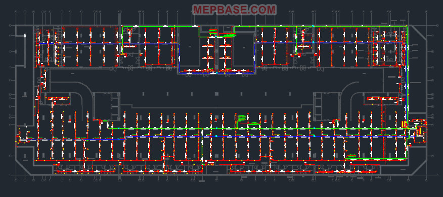 basement fire fighting shop drawing dwg