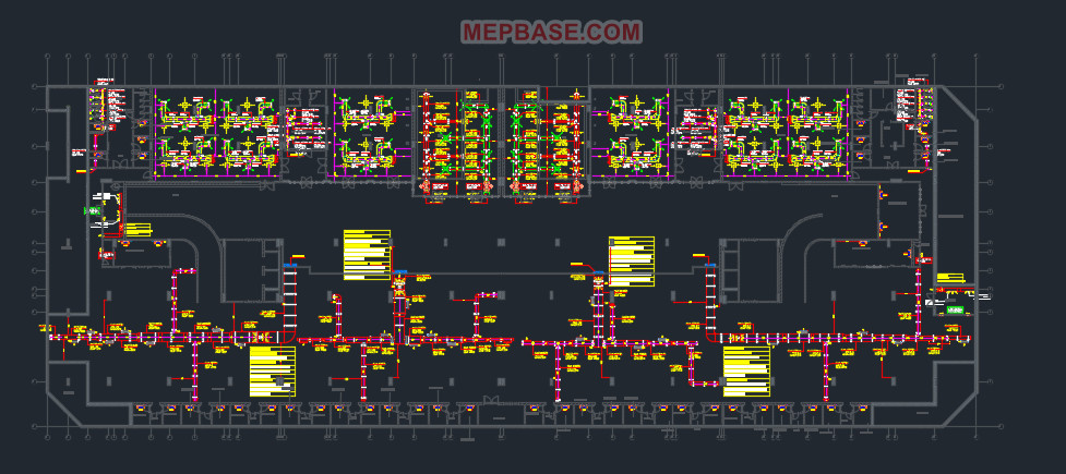 Basement HVAC Duct Shop Drawing