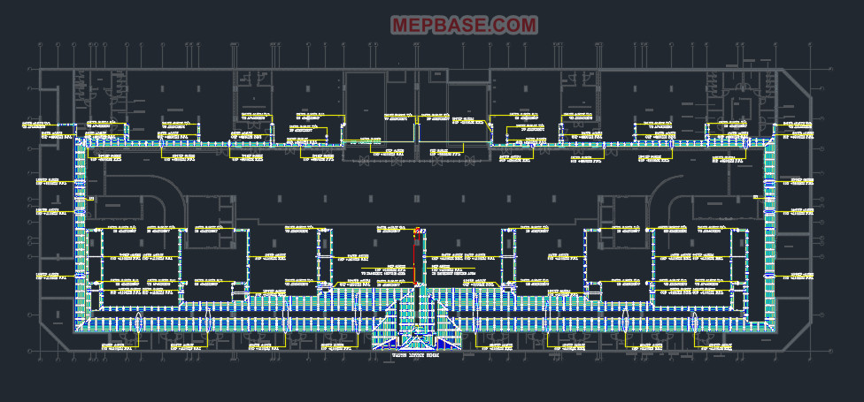 basement plumbing water supply autocad plan
