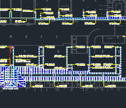 water supply pipe layout basement drawing