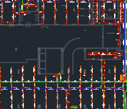 basement mep fire fighting dwg plan