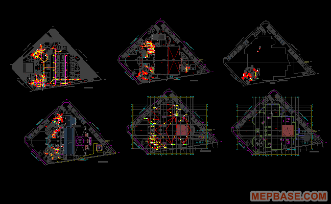 Multi Floor Drainage Plumbing Shop Drawing