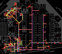 Plumbing Drainage Stack Layout DWG