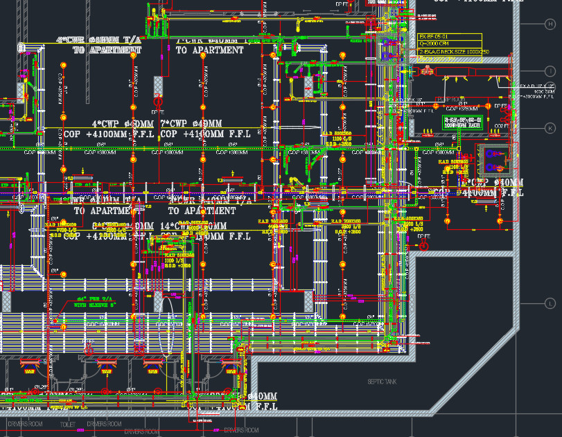Composite MEP Shop Drawing Layout