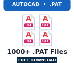 AutoCAD hatch patterns pack 1000+ .PAT files free download