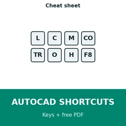AutoCAD Shortcut Keys & Commands List (Free PDF)