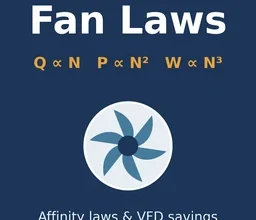 Fan laws guide with affinity laws and VFD energy savings