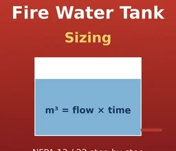 Fire water tank sizing guide